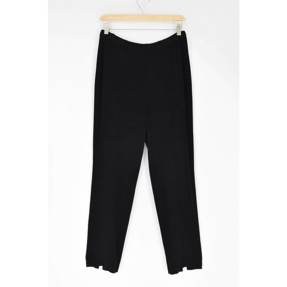 CHICOS travelers slinky pull on pants black size 1 / MED (8) women's
